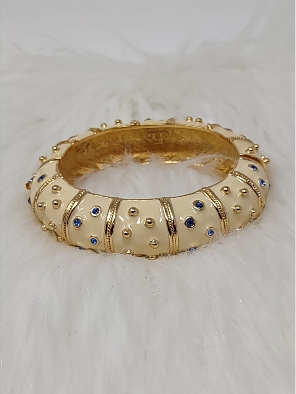Camrose & Kross JBK Jackie Kennedy Enamel Crystal Bangle